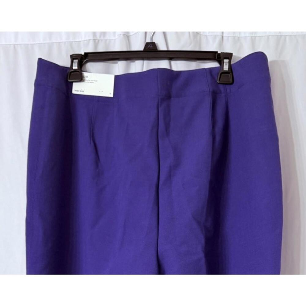 NWT Ann Taylor The Slim High Rise Womens Stretch Ultra Violet Pants Trousers 14 - Picture 6 of 8